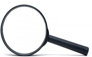 image of magnifying glass used to search through the internet